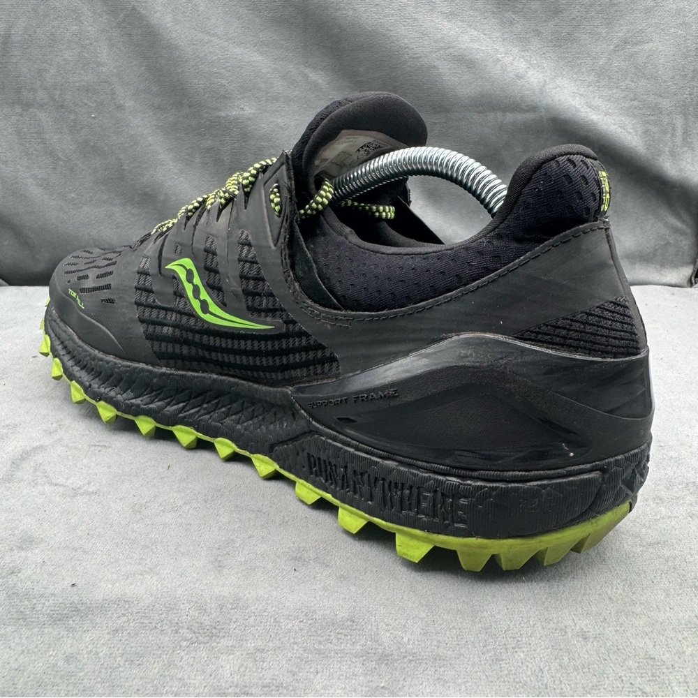 Saucony Xodus ISO 3 Trail Running Shoes Black/Slime Men’s Size 10.5 - Picture 3 of 14
